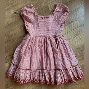 Well Dressed Wolf- Festive Valentines/Christmas Dress - poinsettia stitching ❤️